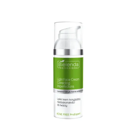 Bielenda Professional Acne Free Pro Expert, Krem Redukujący Niedoskonałości z Kwasami, 50ml