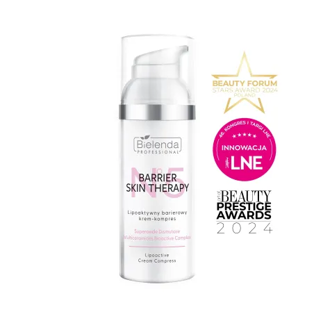 Bielenda Barrier Skin Therapy Lipoaktywny Barierowy Krem-kompres do Twarzy, 50ml