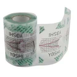 YOSHI Szablon do przedłużania paznokci TRANSPARENTNY 100 szt.