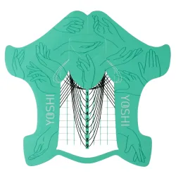 YOSHI Szablon do przedłużania paznokci 400 szt. TURKUSOWE