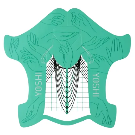 YOSHI Szablon do przedłużania paznokci 400 szt. TURKUSOWE