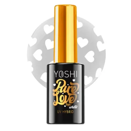Yoshi Top Hybrydowy Z Efektem Pure Love White 10ml