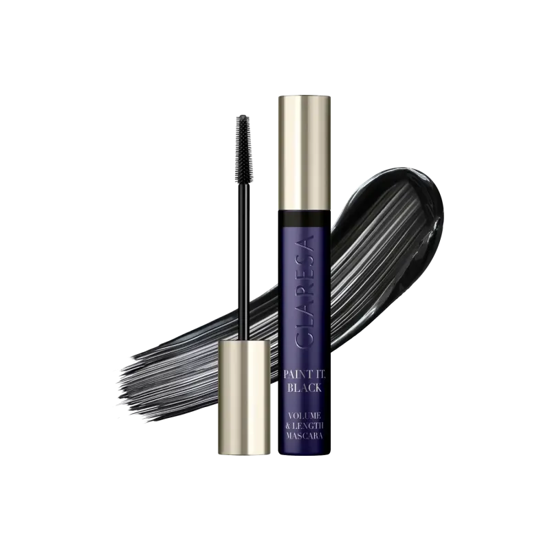 Claresa CARE ALL DAY  PAINT IT, Tusz do rzęs czarny wydłużająco-pogrubiający, 10g