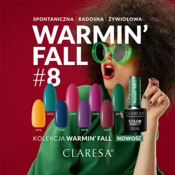 CLARESA Lakier hybrydowy Warmin Fall 8 5g