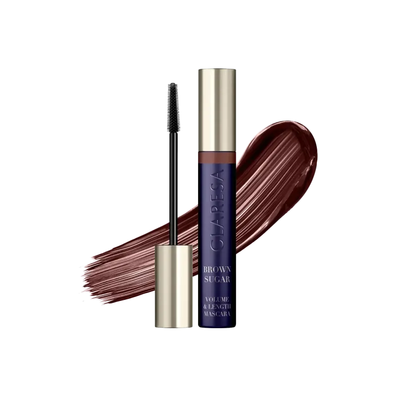 Claresa CARE ALL DAY Sugar Brown Tusz do rzęs pogrubiająco-wydłużający - Brązowy 10g