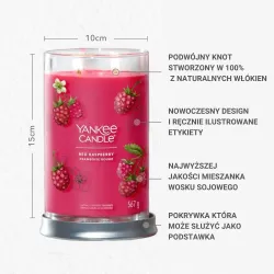 Yankee Candle Tumbler Świeca w Dużym Słoiku z Dwoma Knotami Red Raspberry 567g