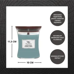 WoodWick Evergreen Cashmere Średnia Świeca 275g