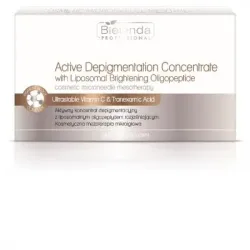 Bielenda Professional MESO MED Zestaw Aktywnych Koncentratów Depigmentacyjnych z Liposomalnym Oligopeptydem Rozjaśniającym