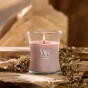 WOODWICK Świeca ozdobna średnia PATCHOULI CREME z Drewnianym Knotem 275g