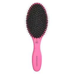 Olivia Garden Expert Care Oval Szczotka z mieszanym włosiem dzika do rozczesywania włosów różowa