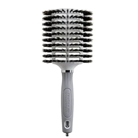Olivia Garden Ceramic and Ion Turbo Vent Large, okrągła szczotka do włosów ze 100% włosia dzika