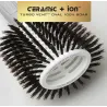 Olivia Garden Ceramic and Ion Turbo Vent Large, okrągła szczotka do włosów ze 100% włosia dzika
