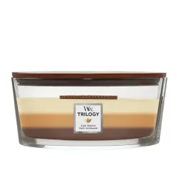 WoodWick Trilogy Cafe Sweets Świeca Zapachowa Ozdobna z Drewnianym Knotem 453,5g