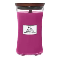 WoodWick Wild Berry & Beets Duża Świeca Zapachowa Ozdobna z Drewnianym Knotem 609,5g