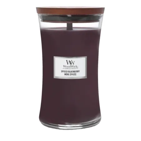Woodwick Spiced Blackberry Duża Świeca Zapachowa z Drewnianym Knotem 609,5g