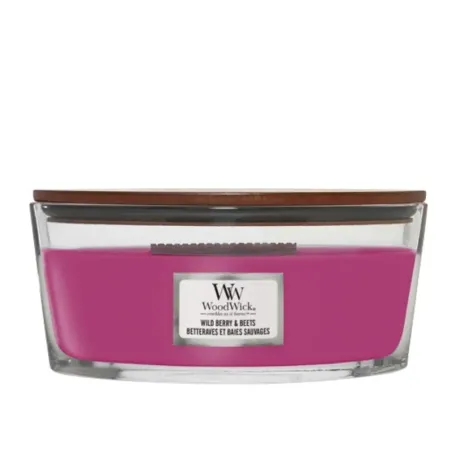 WoodWick Elipsa Wild Berry&Beets Świeca Zapachowa Ozdobna z Drewnianym Knotem 453,5g