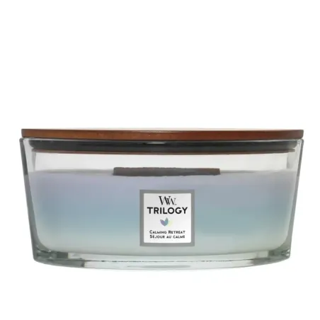 WoodWick Trilogy  Calming Retreat Świeca Elipsa z Drewnianym Knotem 453,5g