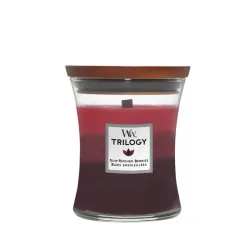 WoodWick SUN-RIPENED BERRIES Średnia Świeca Ozdobna z Drewnianym Knotem 275g