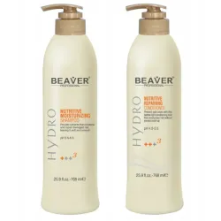 Zestaw Beaver Nutritive Szampon 768 ml + Odżywka 768 ml regeneracja i nawilżenie