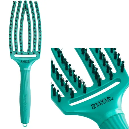 Olivia Garden FingerBrush And Beyond Earth Combo Medium Szczotka do rozczesywania włosów zielona