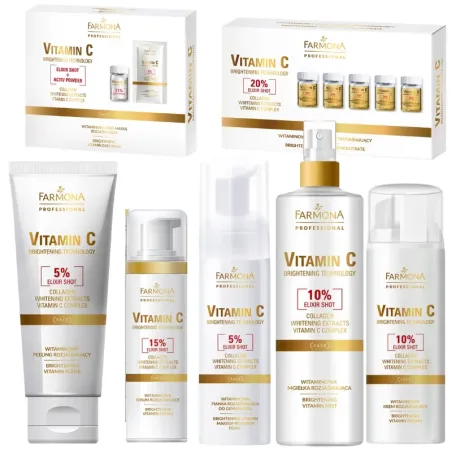 Farmona VITAMIN C Dermoaktywny zabieg rozjaśniający 7 produktów