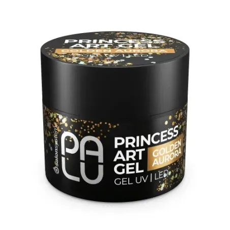 Palu Żel do Zdobień Princess Art Gel Golden Aurora 10g