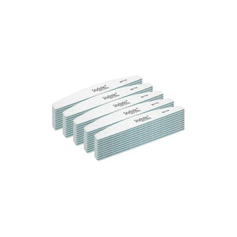 Stylistic Pilnik Do Paznokci Łódka 80/100 - 50 szt