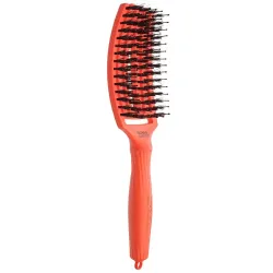 Olivia Garden Finger Brush Combo Szczotka do Rozczesywania Włosów i Masażu, Włosie Dzika, Medium Orange Dream