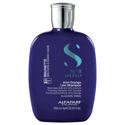 Alfaparf Milano Semi Di Lino Brunette ANTI-ORANGE - szampon redukujący pomarańczowe odcienie dla brunetek - 250ml