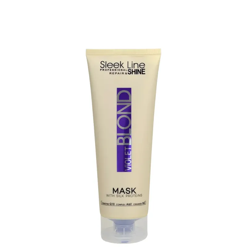STAPIZ Maska Sleek Line VIOLET BLOND - maska neutralizująca do włosów blond 250 ml
