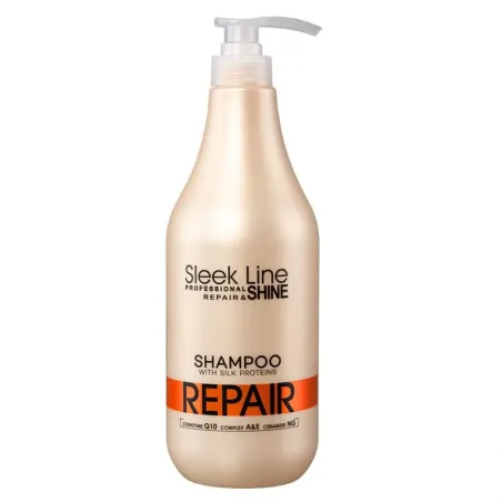 STAPIZ Szampon Sleek Line REPAIR - Szampon do włosów zniszczonych 1000 ml
