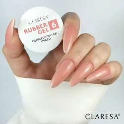 CLARESA RUBBER GEL 6 - Żel budujący 12G
