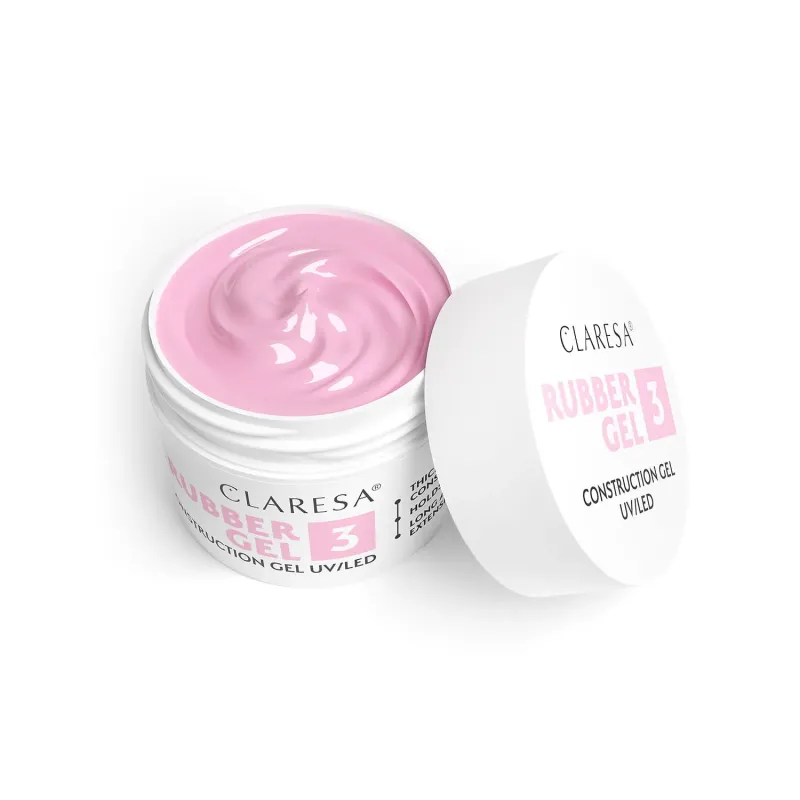 CLARESA RUBBER GEL 3 - Żel budujący 12G