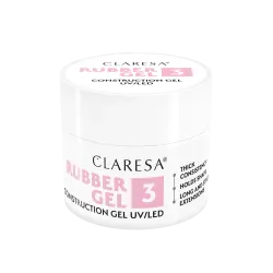 CLARESA RUBBER GEL 3 - Żel budujący 12G