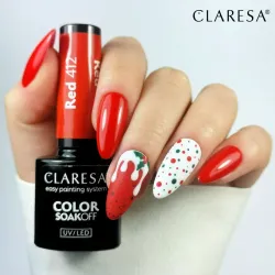 Claresa Lakier Hybrydowy Red nr 412 - 5g