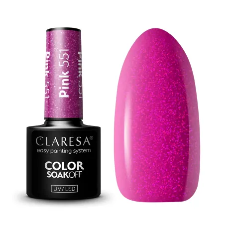 Claresa Lakier hybrydowy PINK 551 - 5g