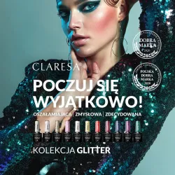 Claresa Lakier hybrydowy GLITTER 3 -5g