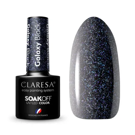 Claresa Lakier hybrydowy Galaxy Black - 5g