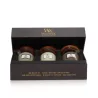 WOODWICK ZESTAW PREZENTOWY 3 X 85G (FIRESIDE, WHITE TEAK, SAND & DRIFTWOOD)