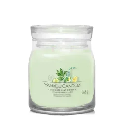 Yankee Candle Signature Cucumber Mint Cooler  - Świeca Średnia 368g