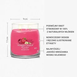 Yankee Candle Signature RED RASPBERRY  - Świeca Średnia 368g