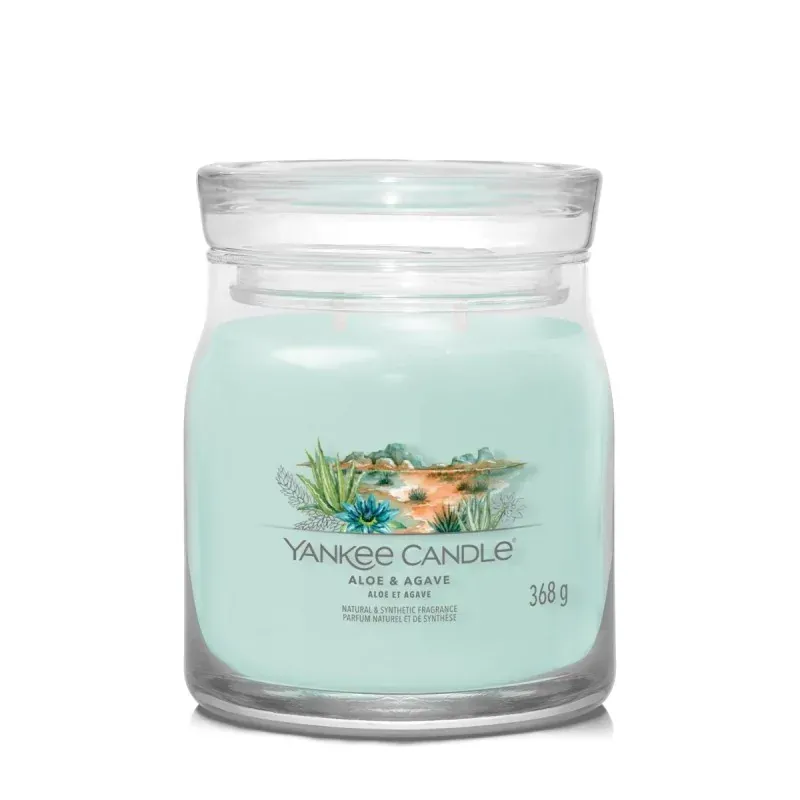 Yankee Candle Signature ALOE & AGAVE  - Świeca Średnia 368g