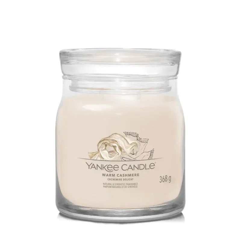Yankee Candle Signature WARM CASHMERE  - Świeca Średnia 368g