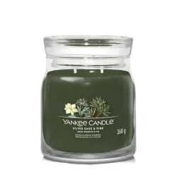 Yankee Candle Signature SILVER SAGE & PINE  - Świeca Średnia 368g