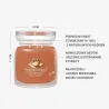 Yankee Candle Signature PUMPKIN CINNAMON SWIRL  - Świeca Średnia 368g