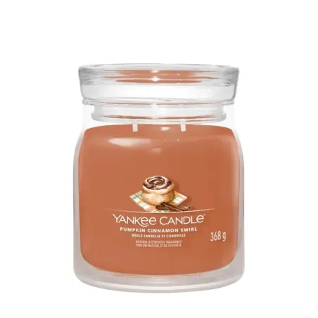 Yankee Candle Signature PUMPKIN CINNAMON SWIRL  - Świeca Średnia 368g