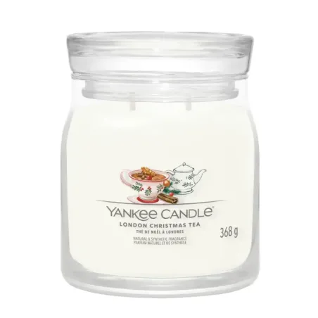 Yankee Candle Signature London Christmas Tea  - Świeca Średnia 368g