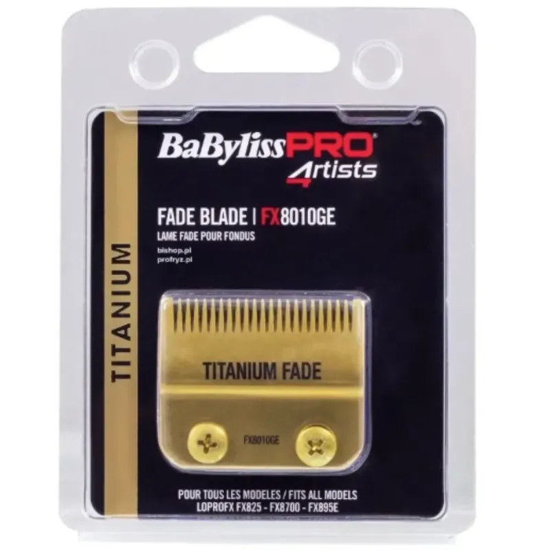 BaByliss PRO, Ostrze Titanium złote do maszynek FX8700 FADE BLADE, ref.FX8010GE