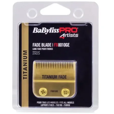 BaByliss PRO, Ostrze Titanium złote do maszynek FX8700 FADE BLADE, ref.FX8010GE