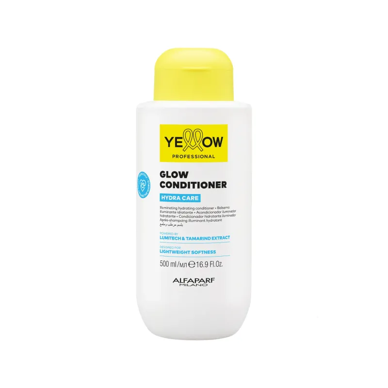 Yellow Professional Hydra Care – rozświetlająco‑nawilżająca odżywka do wszystkich rodzajów włosów, 500 ml